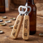 Flaschenöffner Holz - Personalisiert
